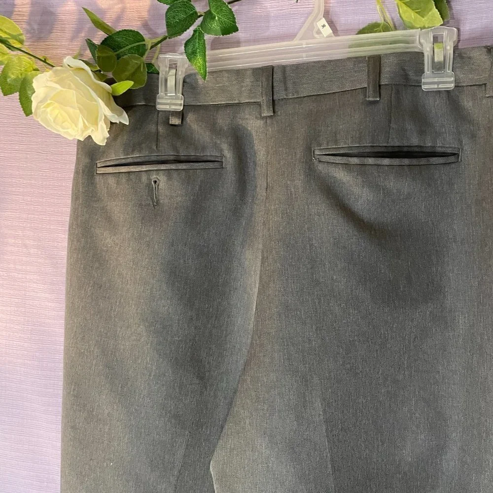 NWOT PURITAN 34X32 MENS GRAY DRESS PANTS